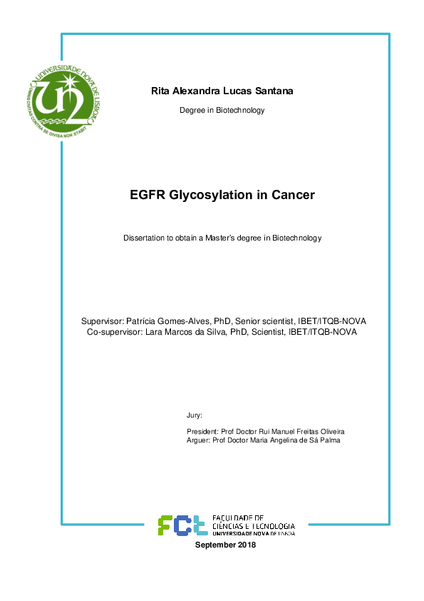 (PDF) EGFR Glycosylation in Cancer