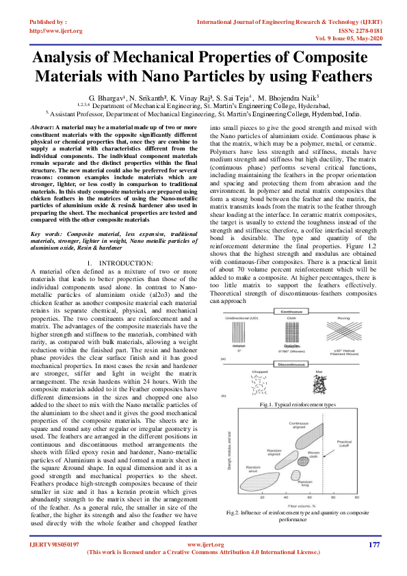 (PDF) Analysis of Mechanical Properties of Composite Materials with ...