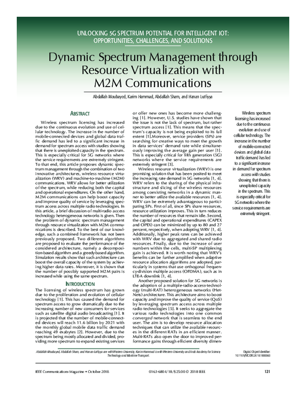 (PDF) Dynamic Spectrum Management through Resource Virtualization with ...