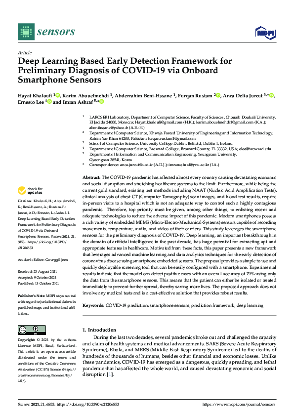 (PDF) Deep Learning Based Early Detection Framework for Preliminary ...