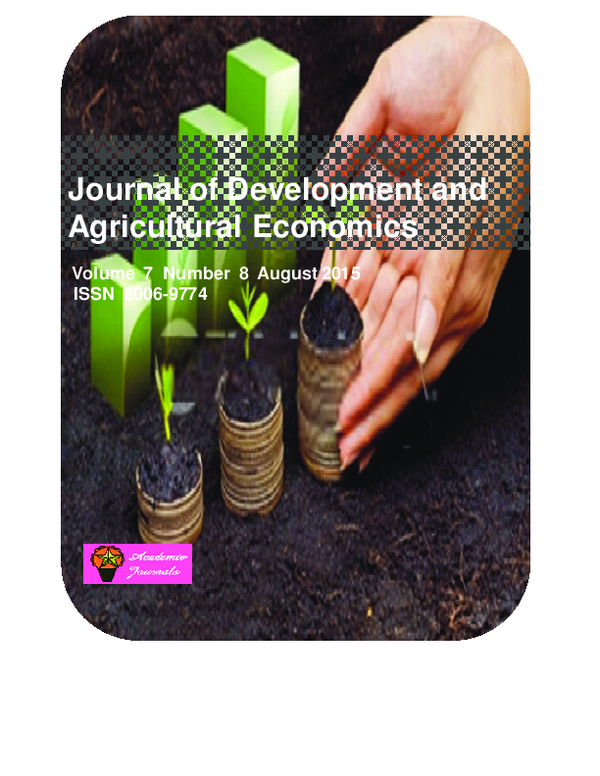 (PDF) Journal of Development and Agricultural Economics Habtemariam