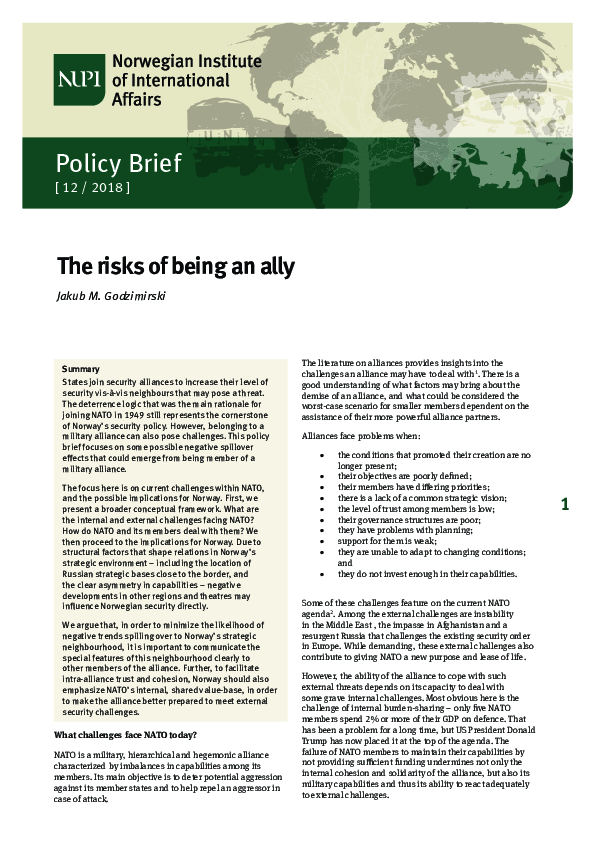 (PDF) The risks of being an ally