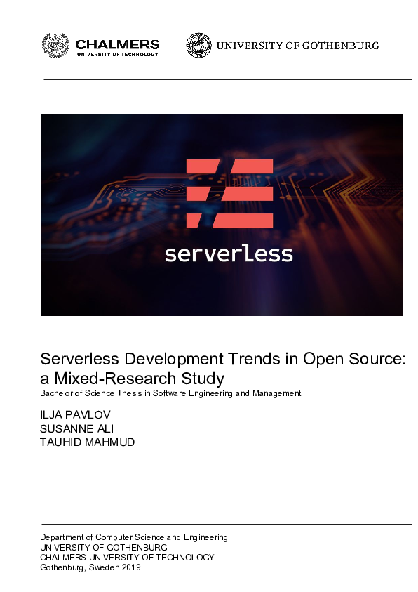 (PDF) Serverless Development Trends in Open Source: a Mixed-Research Study
