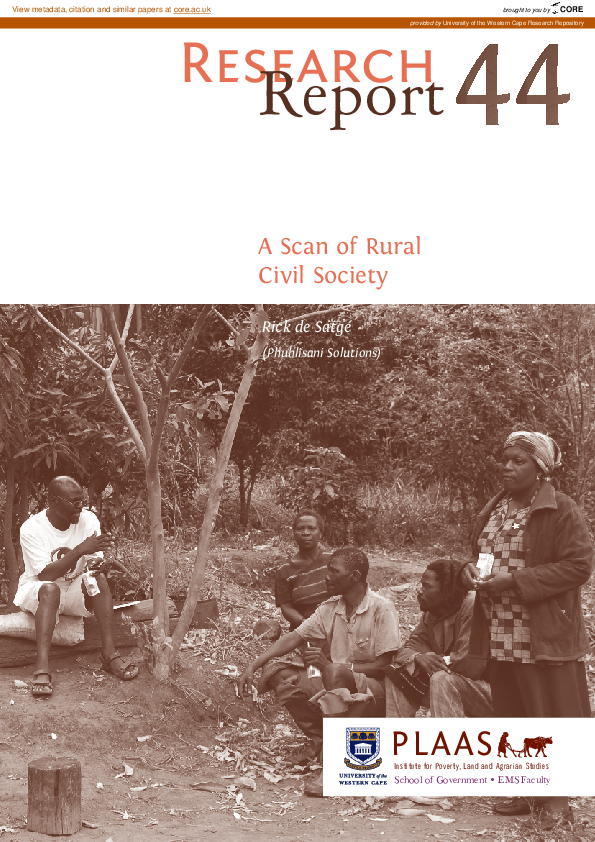 (PDF) A Scan of Rural Civil Society