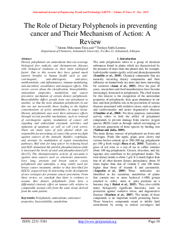 (PDF) The Role of Dietary Polyphenols in preventing cancer and Their ...