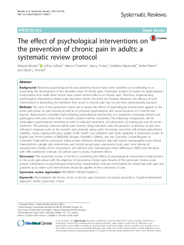 (PDF) The effect of psychological interventions on the prevention of ...