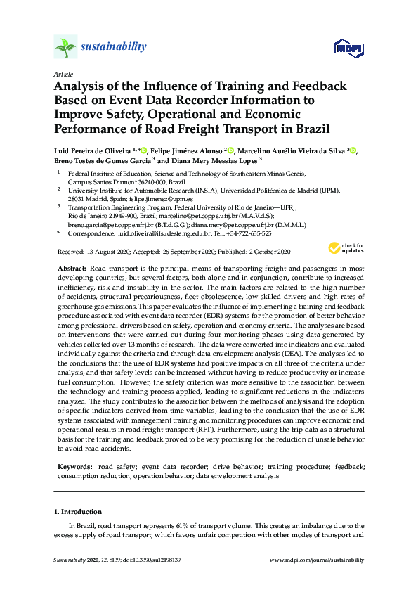 (PDF) Analysis of the Influence of Training and Feedback Based on Event ...