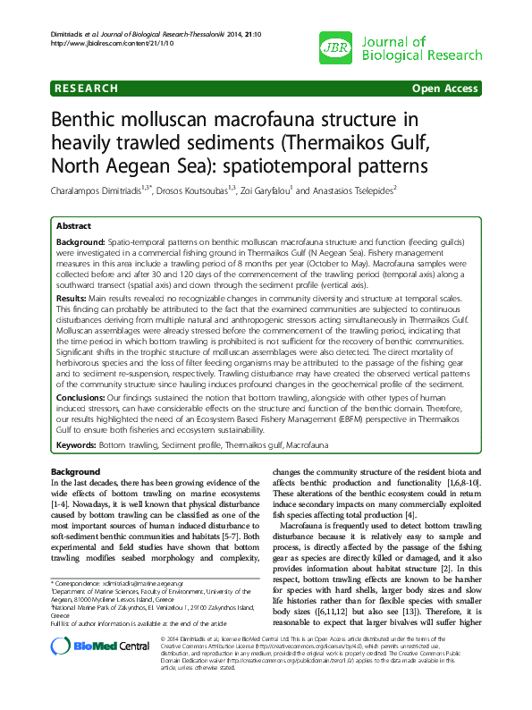 (PDF) Benthic molluscan macrofauna structure in heavily trawled ...