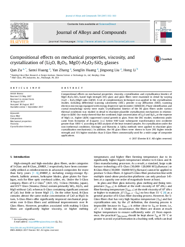 (PDF) Compositional Effects on Mechanical Properties of Nanocomposite ...