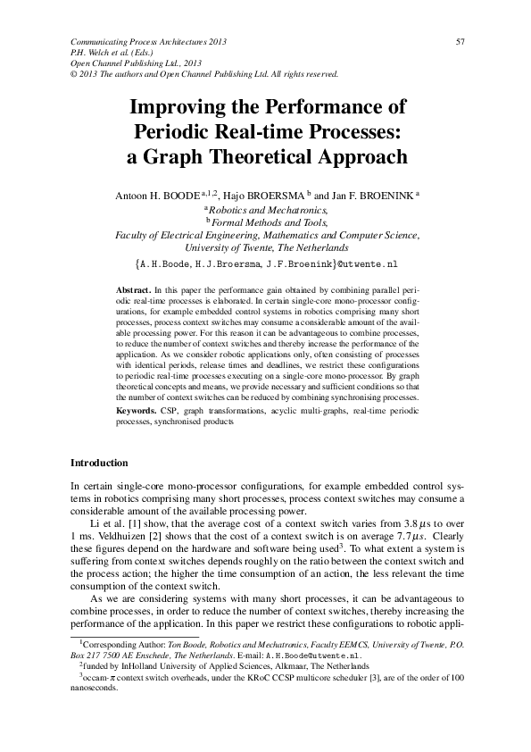 (PDF) Improving the performance of periodic real-time processes: a ...