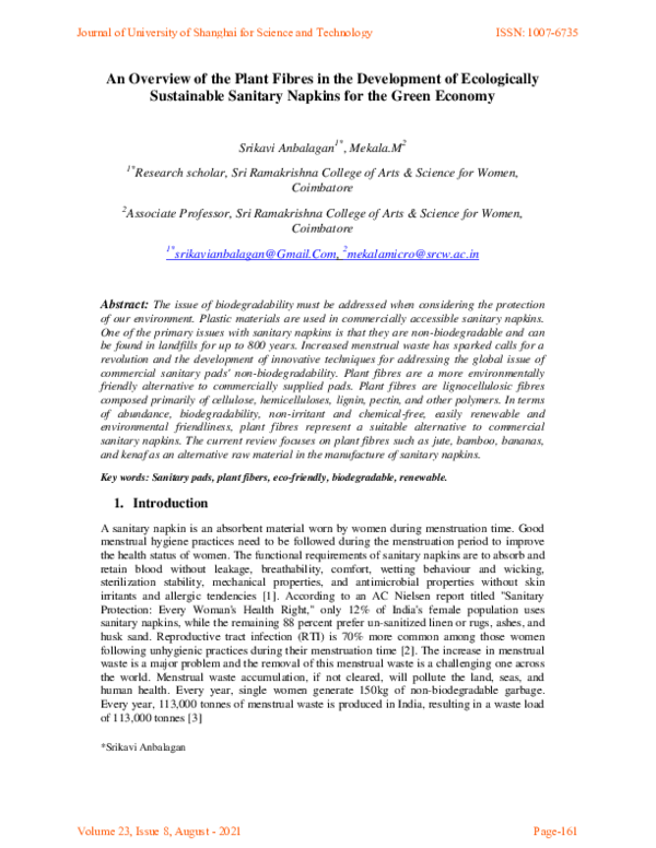(PDF) An Overview of the Plant Fibres in the Development of ...
