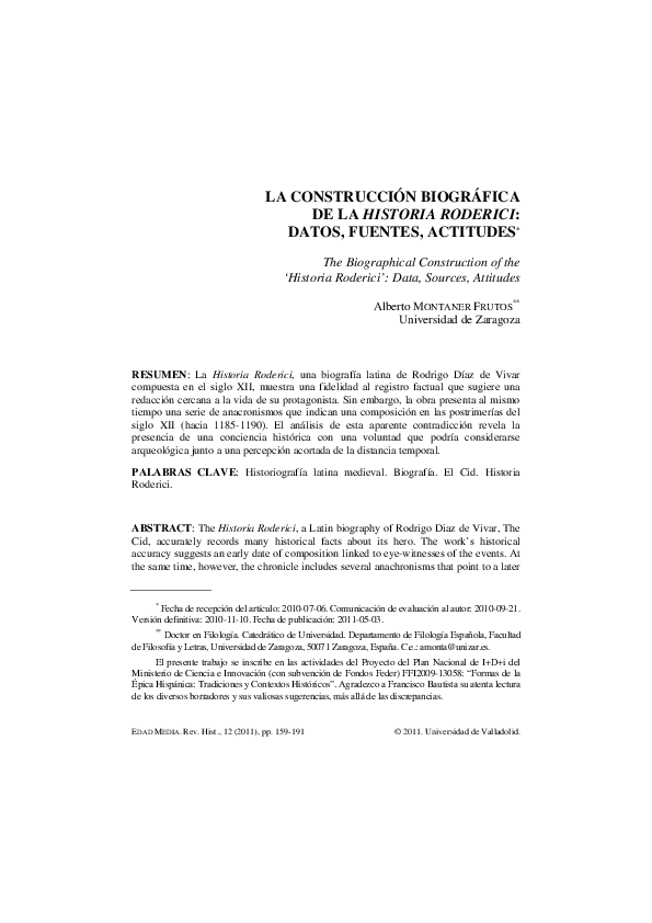 (PDF) La construcción biográfica de la 