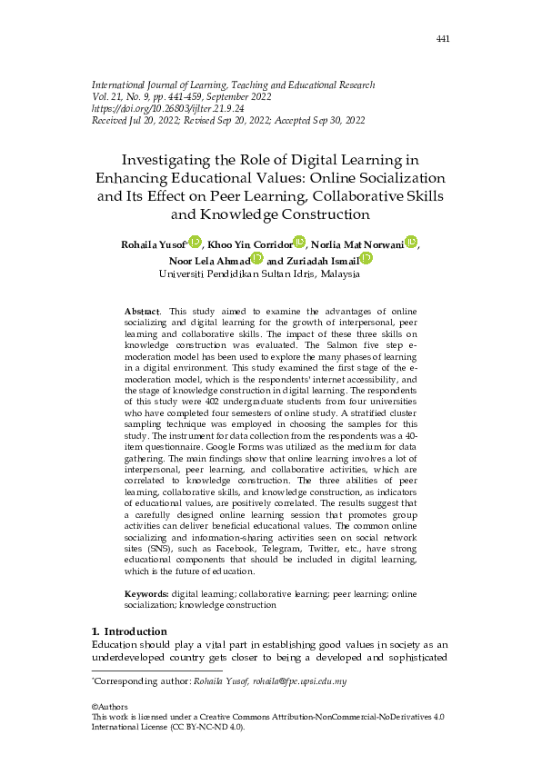 (PDF) Investigating the Role of Digital Learning in Enhancing ...