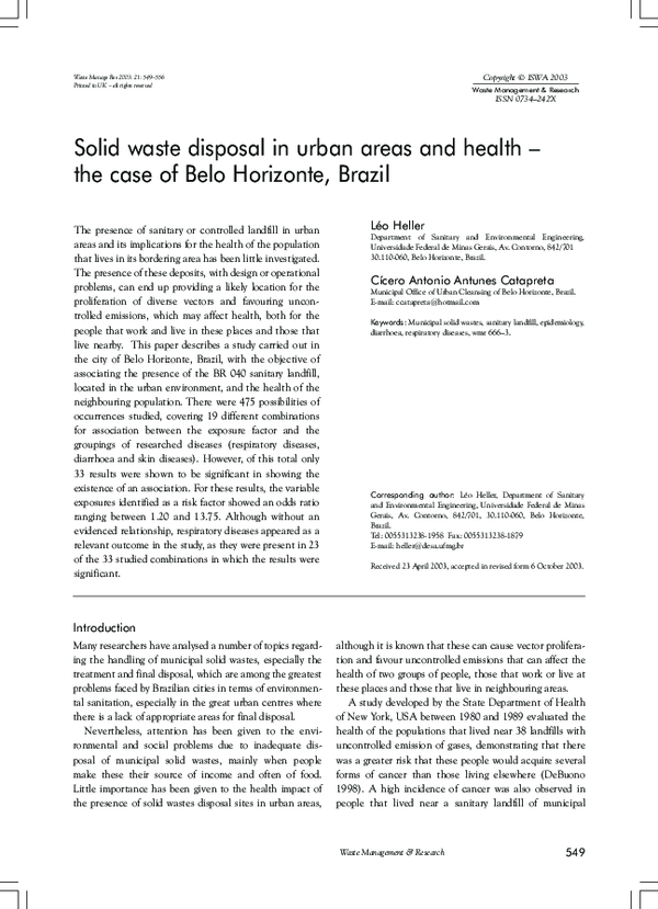 pdf-solid-waste-disposal-in-urban-areas-and-health-the-case-of-belo