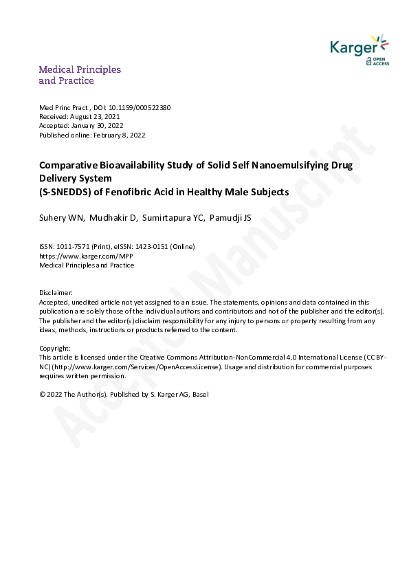 (PDF) Comparative Bioavailability Study of Solid Self-Nanoemulsifying ...