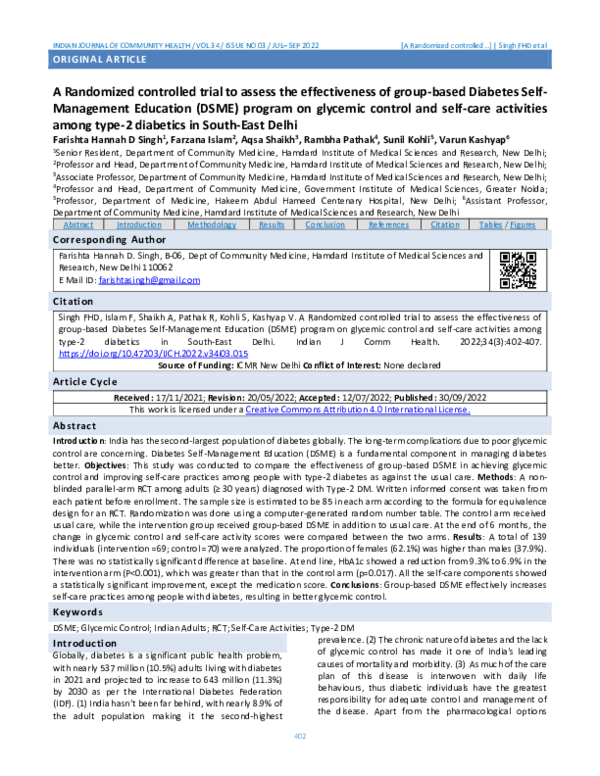 (PDF) A Randomized controlled trial to assess the effectiveness of ...