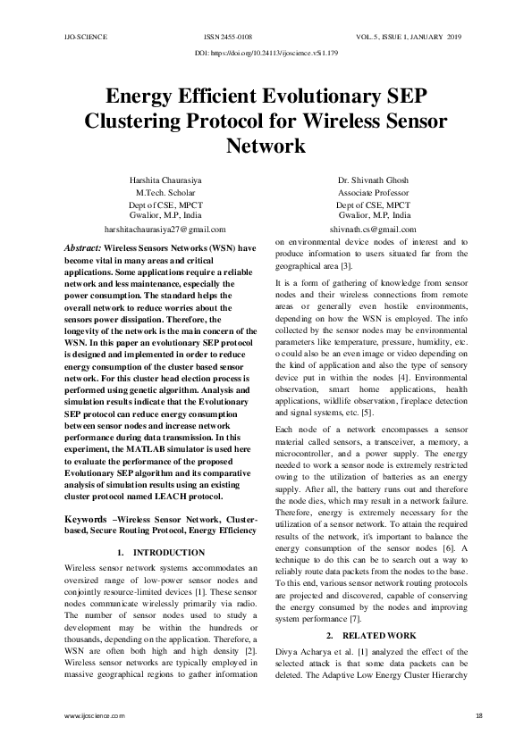 (PDF) Energy Efficient Evolutionary SEP Clustering Protocol for ...