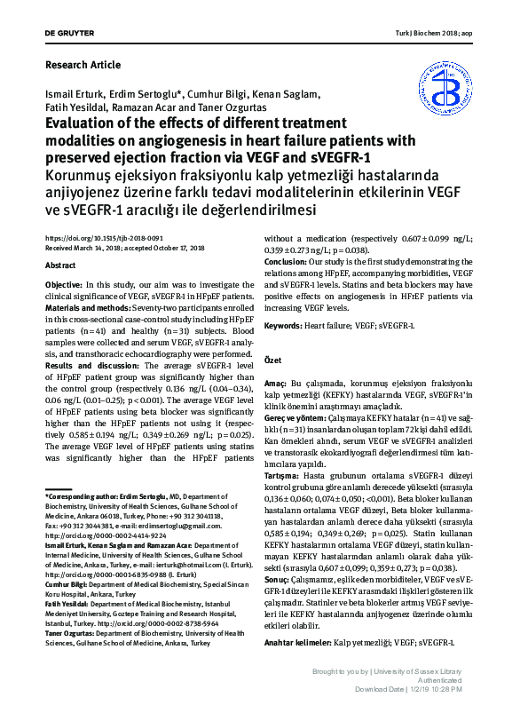 (PDF) Evaluation of the Effects of Different Treatment Modalities on ...