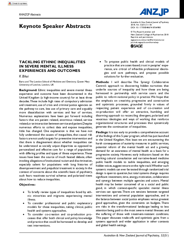 (PDF) RANZCP Abstracts