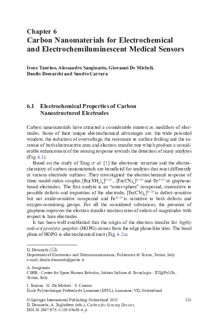 (PDF) Carbon Nanomaterials for Electrochemical and ...