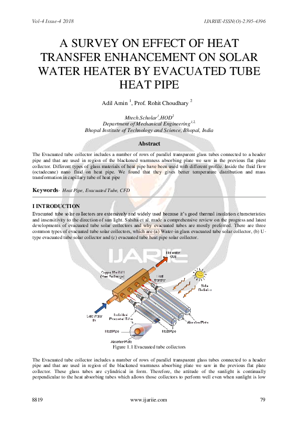 (PDF) A Survey on Effect of Heat Transfer Enhancement on Solar Water ...