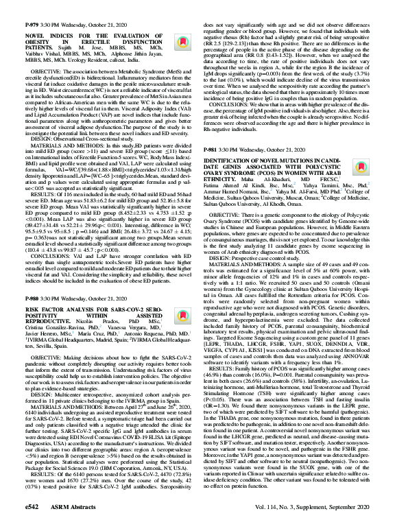 (PDF) Identification of Novel Mutations in Candidate Genes Associated ...