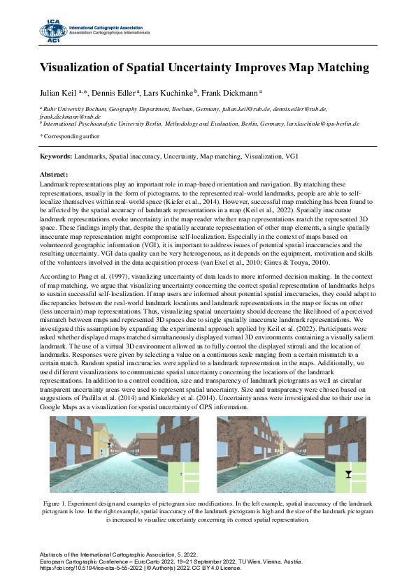(PDF) Visualization of Spatial Uncertainty Improves Map Matching ...