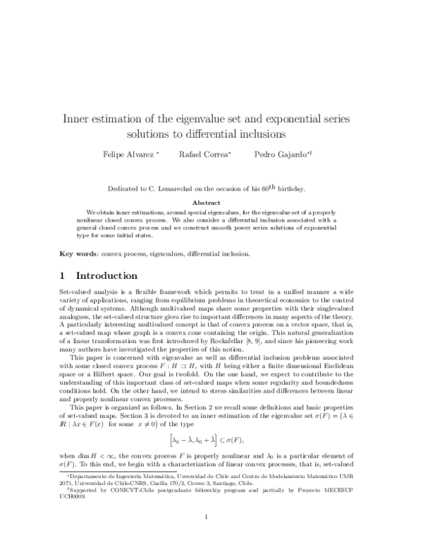 (PDF) Inner estimation of the eigenvalue set and exponential series ...