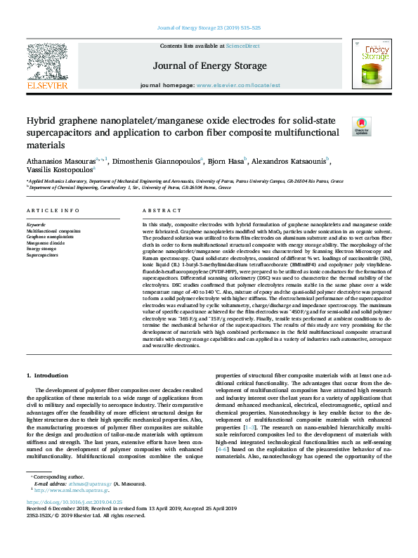 (PDF) Hybrid graphene nanoplatelet/manganese oxide electrodes for solid ...