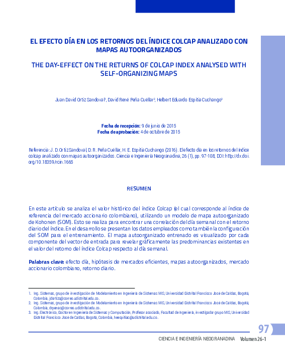 (PDF) El efecto día en los retornos del índice Colcap analizado con ...