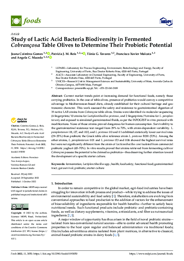 (PDF) Study of Lactic Acid Bacteria Biodiversity in Fermented ...