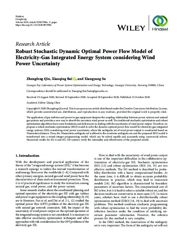 (PDF) Robust Stochastic Dynamic Optimal Power Flow Model of Electricity ...