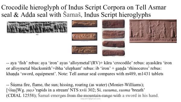 (PDF) Crocodile hieroglyph of Indus Script Corpora on Tell Asmar seal ...