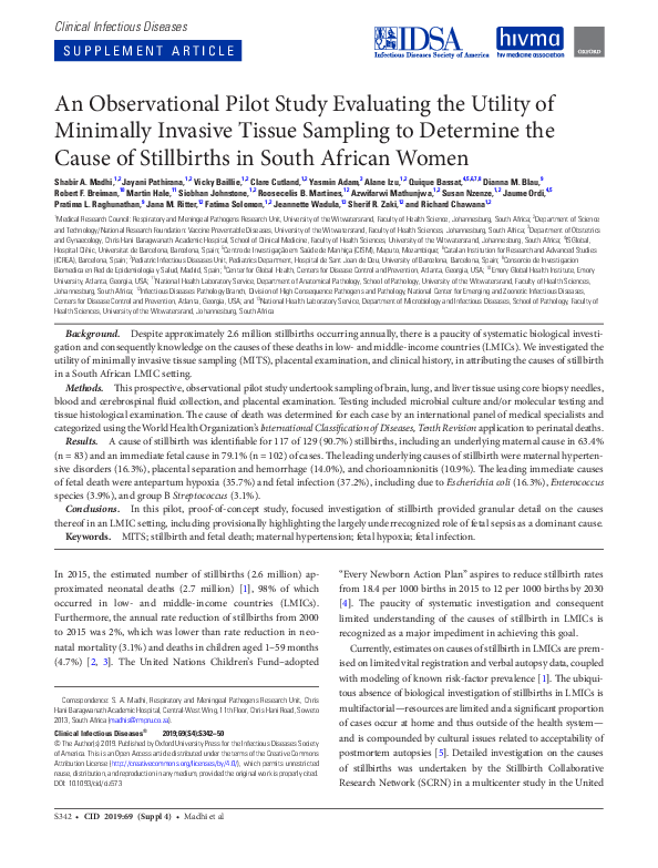(PDF) An Observational Pilot Study Evaluating the Utility of Minimally ...