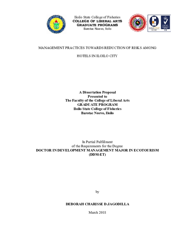 (DOC) MANAGEMENT TOWARDS REDUCTION OF RISKS
