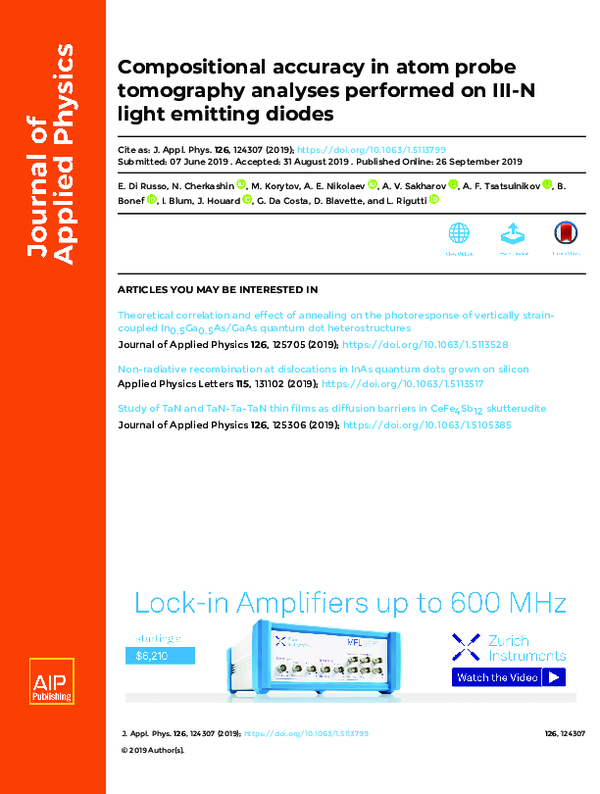 (PDF) Compositional accuracy in atom probe tomography analyses ...