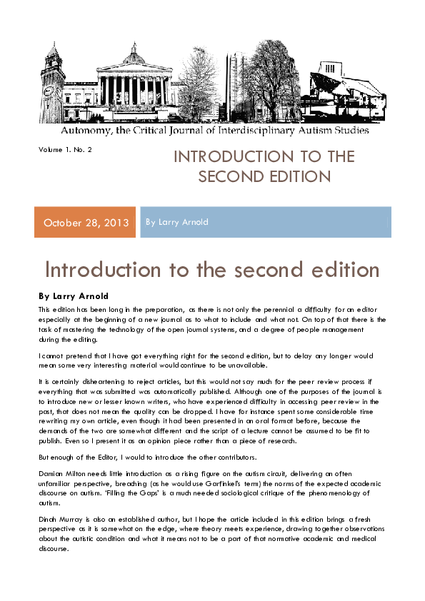 (PDF) INTRODUCTION TO THE SECOND EDITION Introduction to the second edition
