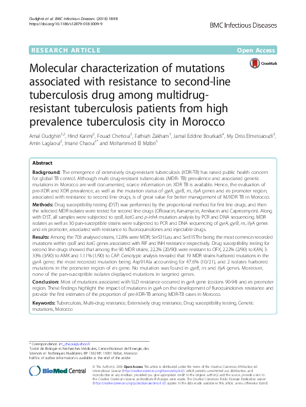 (PDF) Molecular characterization of mutations associated with ...