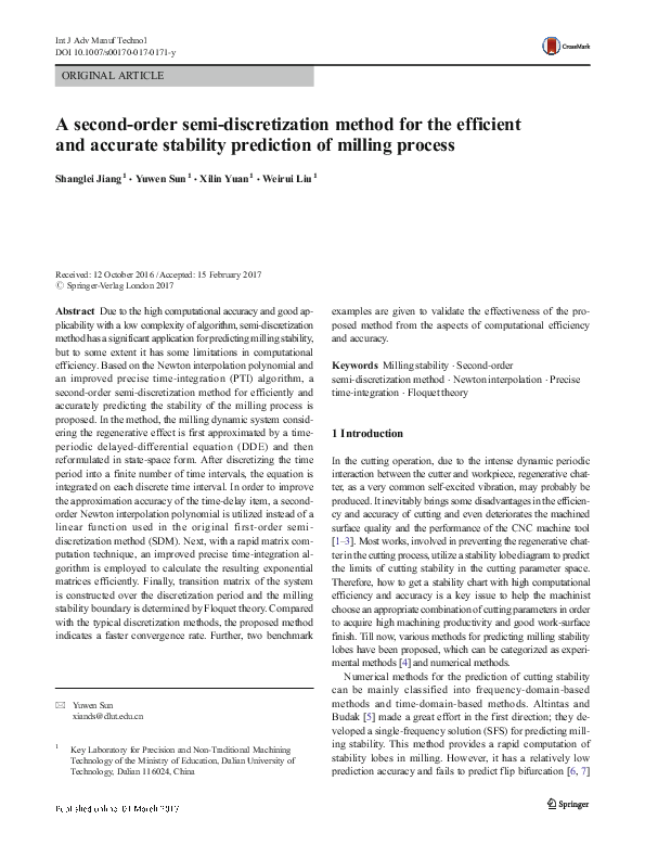 (PDF) A second-order semi-discretization method for the efficient and ...