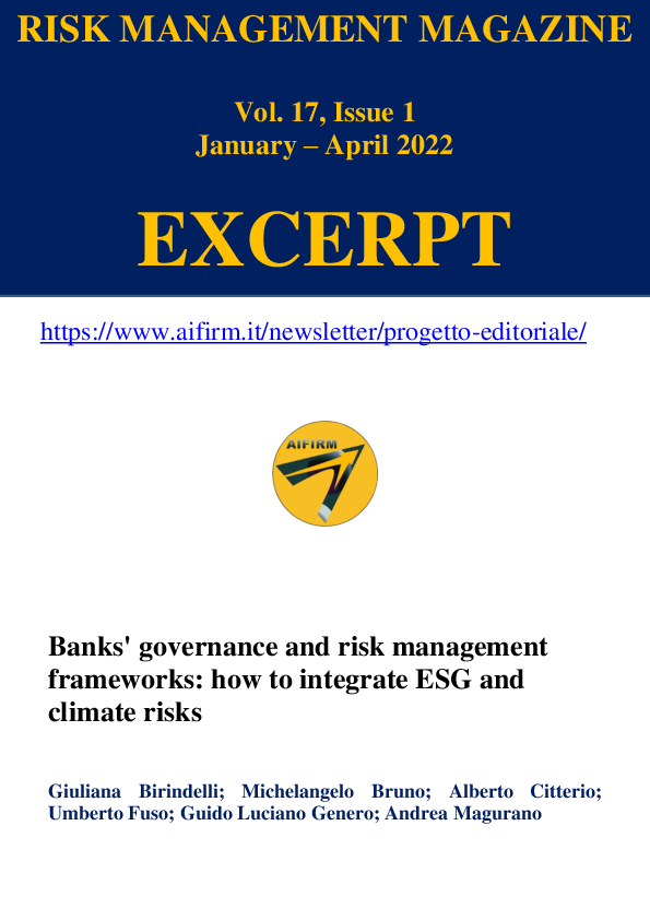 (PDF) Banks' governance and risk management frameworks: how to ...