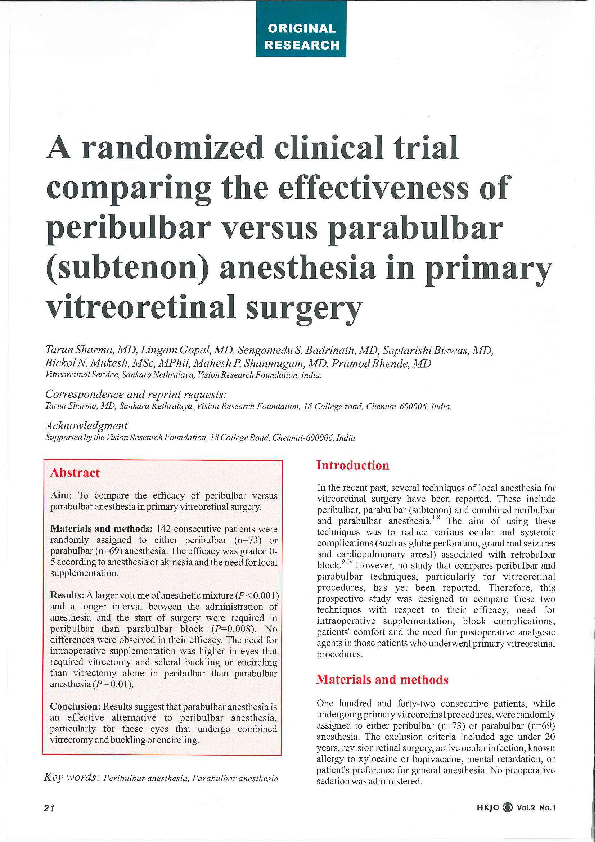 (PDF) A randomized clinical trial comparing the effectiveness of ...