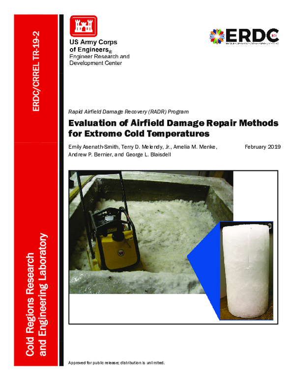 (PDF) Evaluation of airfield damage repair methods for extreme cold ...