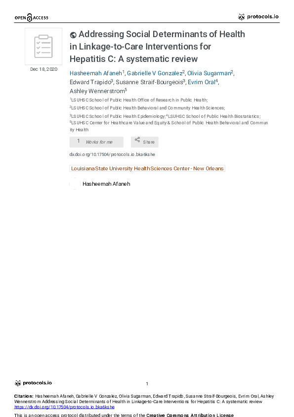 (PDF) Addressing Social Determinants of Health in Linkage-to-Care ...