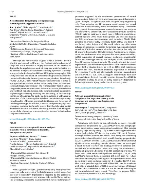 (PDF) A step towards demystifying sleep physiology: Forward genetics ...