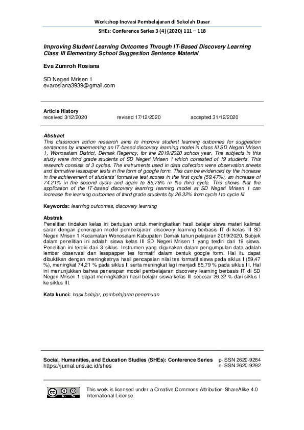 (PDF) Improving Student Learning Outcomes Through IT-Based Discovery ...