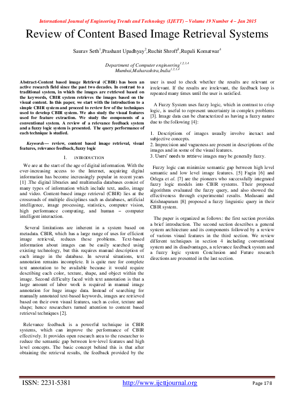 (PDF) Review of Content Based Image Retrieval Systems
