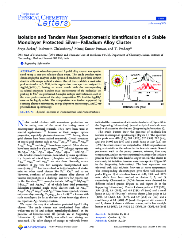 (PDF) Isolation and Tandem Mass Spectrometric Identification of a ...