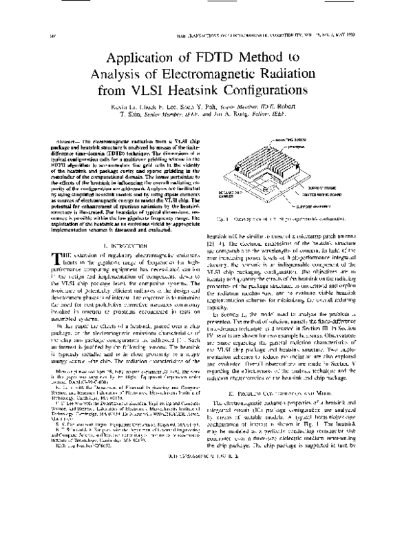 (PDF) Application of FDTD method to analysis of electromagnetic ...