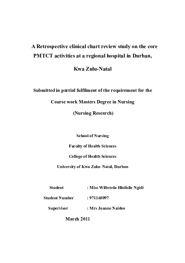 (PDF) A retrospective clinical chart review study on the core PMTCT ...