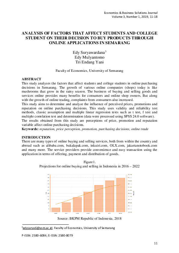(PDF) Analysis of Factors That Affect Students and College Student on ...